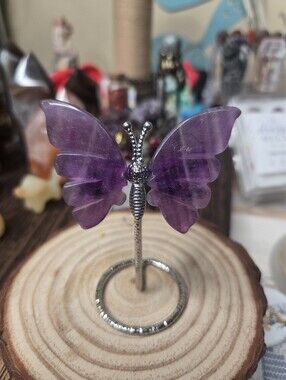 Flourite Butterfly 3 In (Mental Focus) ( C)